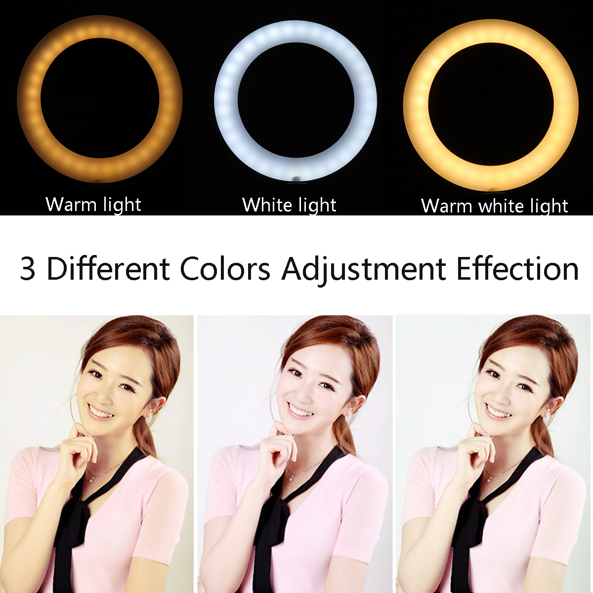 26cm-LED-Ring-Light-3-Color-10-Brightness-Dimmable-Fill-Light-with-Tripod-Stand-Dual-Phone-Clip-for--1702595-3