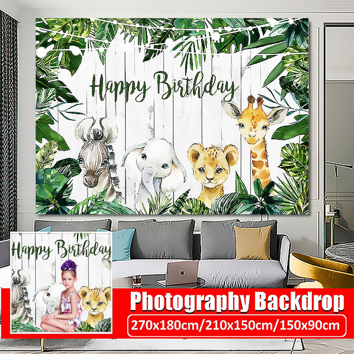 3-Size-Jungle-Green-Forest-Backdrop-Happy-Birthday-Background-Photography-Woodland-Party-Prop-1876181-1