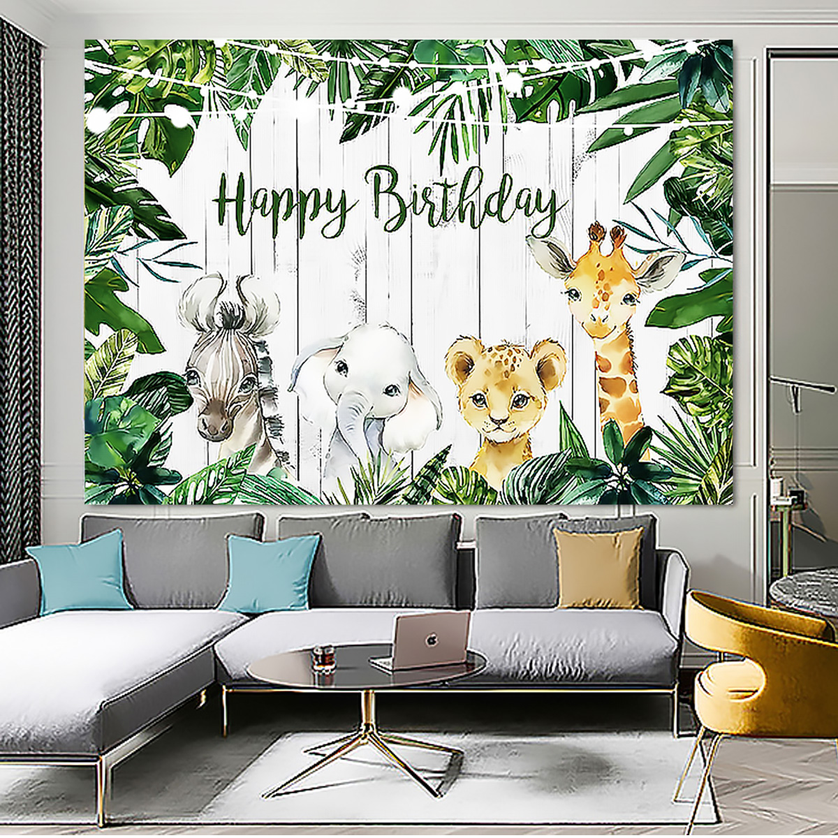 3-Size-Jungle-Green-Forest-Backdrop-Happy-Birthday-Background-Photography-Woodland-Party-Prop-1876181-12