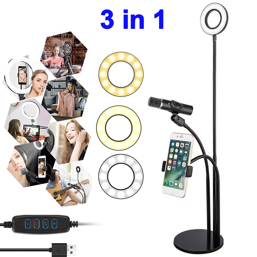 3-in-1-LED-Ring-Light-Dimmable-Lighting-Kit-Phone-Selfie-Tripod-Stand-for-Mobile-Phone-Camera-Live-B-1748900-9