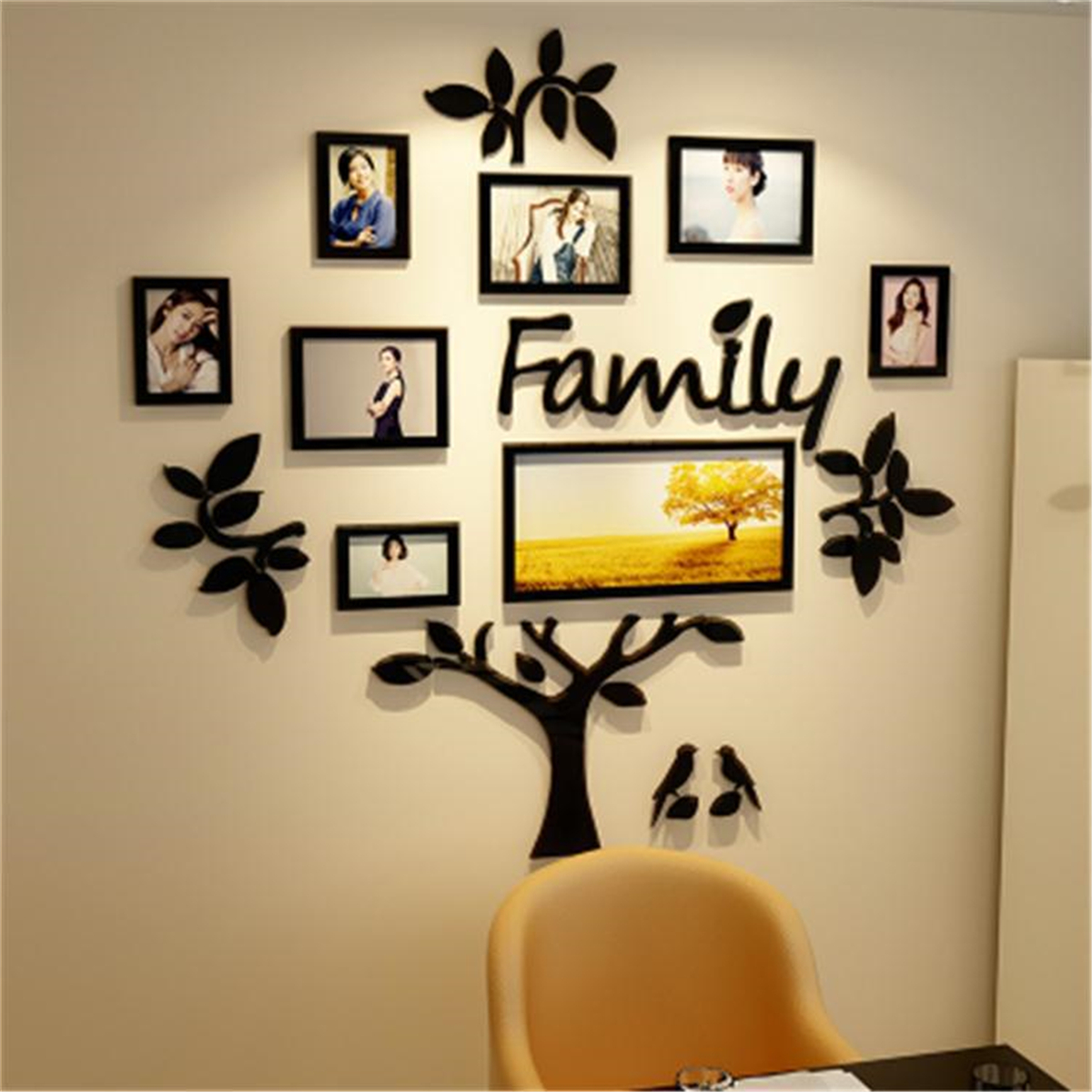 3D-Family-Tree-Acrylic-Photo-Picture-Collage-Frame-Set-Wall-Home-Decor-Xmas-Gift-1638946-2