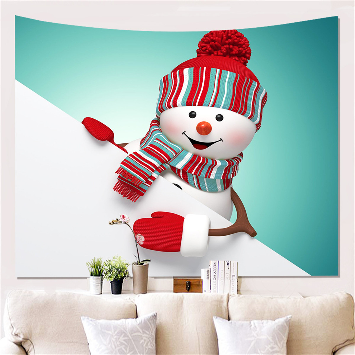 3D-Snowman-Wall-Hanging-Cloth-Photography-Background-Cloth-Hanging-Painting-Tapestry-Wall-Decoration-1748930-5