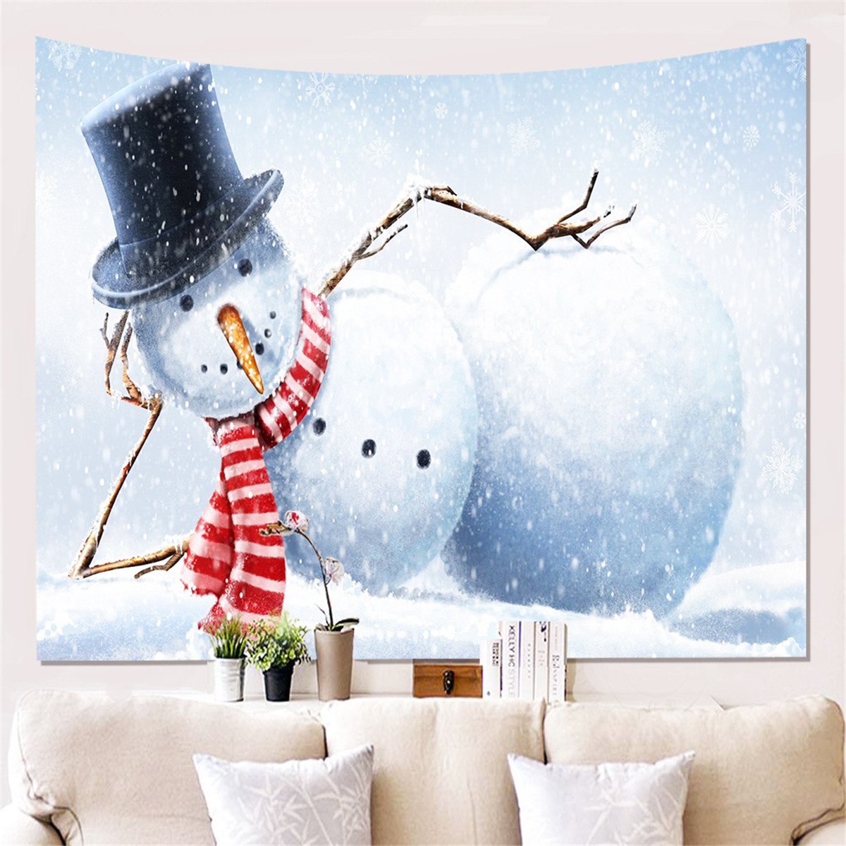3D-Snowman-Wall-Hanging-Cloth-Photography-Background-Cloth-Hanging-Painting-Tapestry-Wall-Decoration-1748930-10