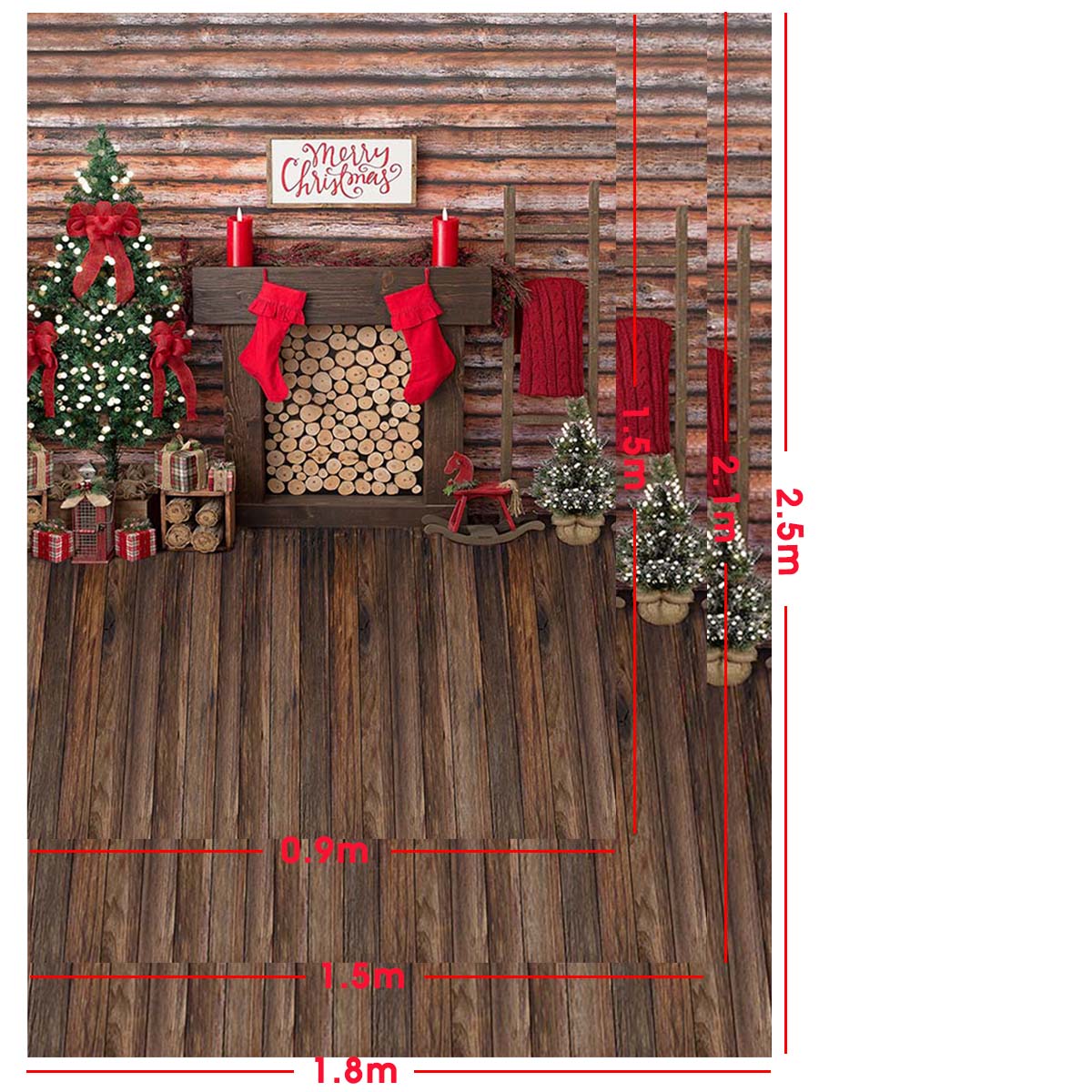 3x5FT-5x7FT-6x8FT-Wooden-Wall-Floor-Merry-Christmas-Tree-Photography-Backdrop-Background-Studio-Prop-1610112-6