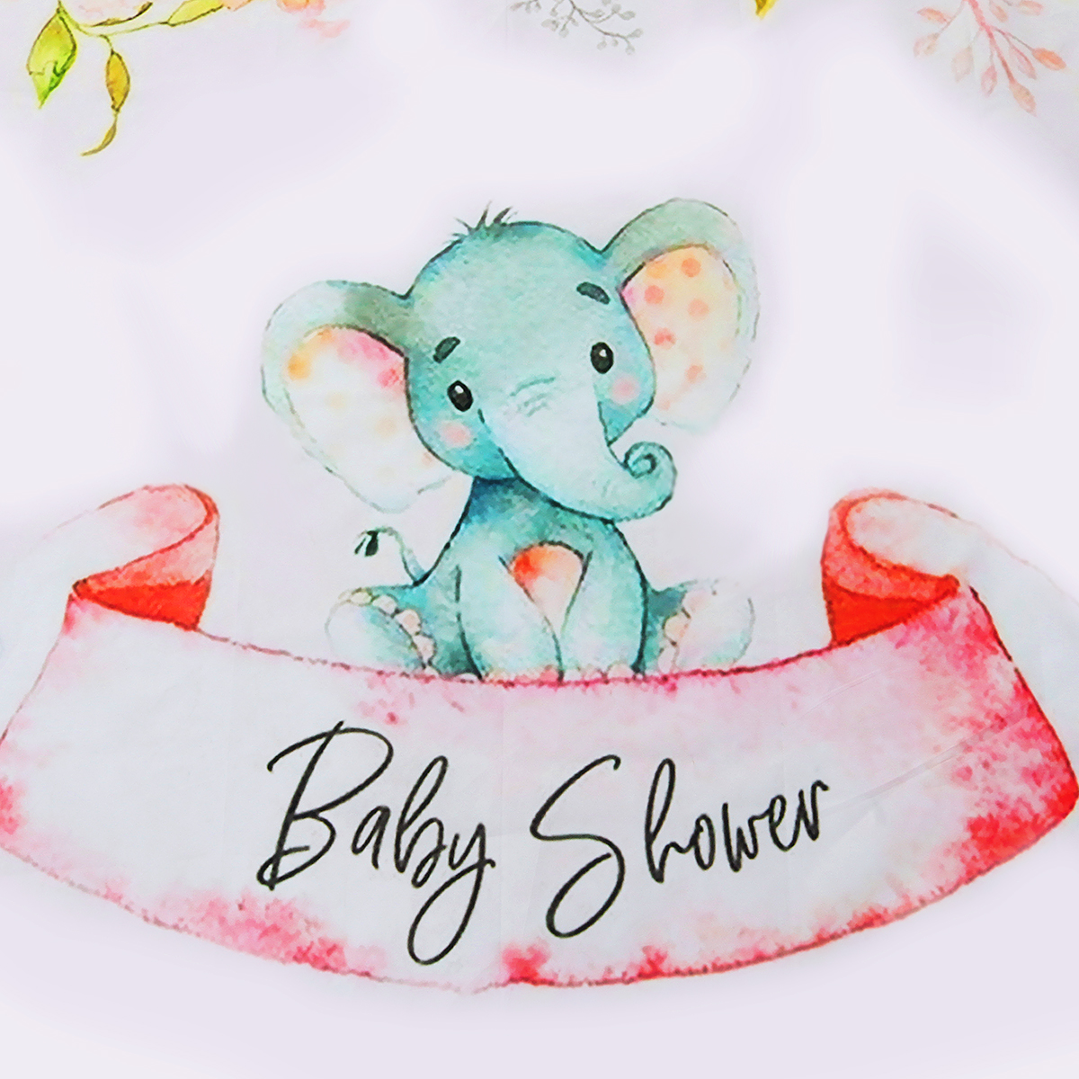 3x5FT-5x7FT-Vinyl-Baby-Shower-Elephant-Pink-Rose-Photography-Backdrop-Background-Studio-Prop-1573968-3