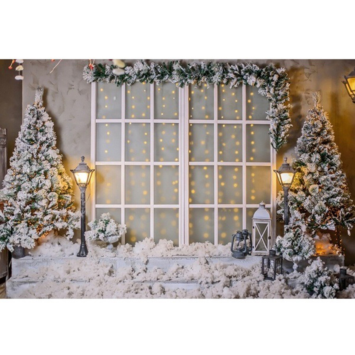 3x5FT-5x7FT-Vinyl-Christmas-Tree-Snow-Window-Light-Photography-Backdrop-Background-Studio-Prop-1618719-2