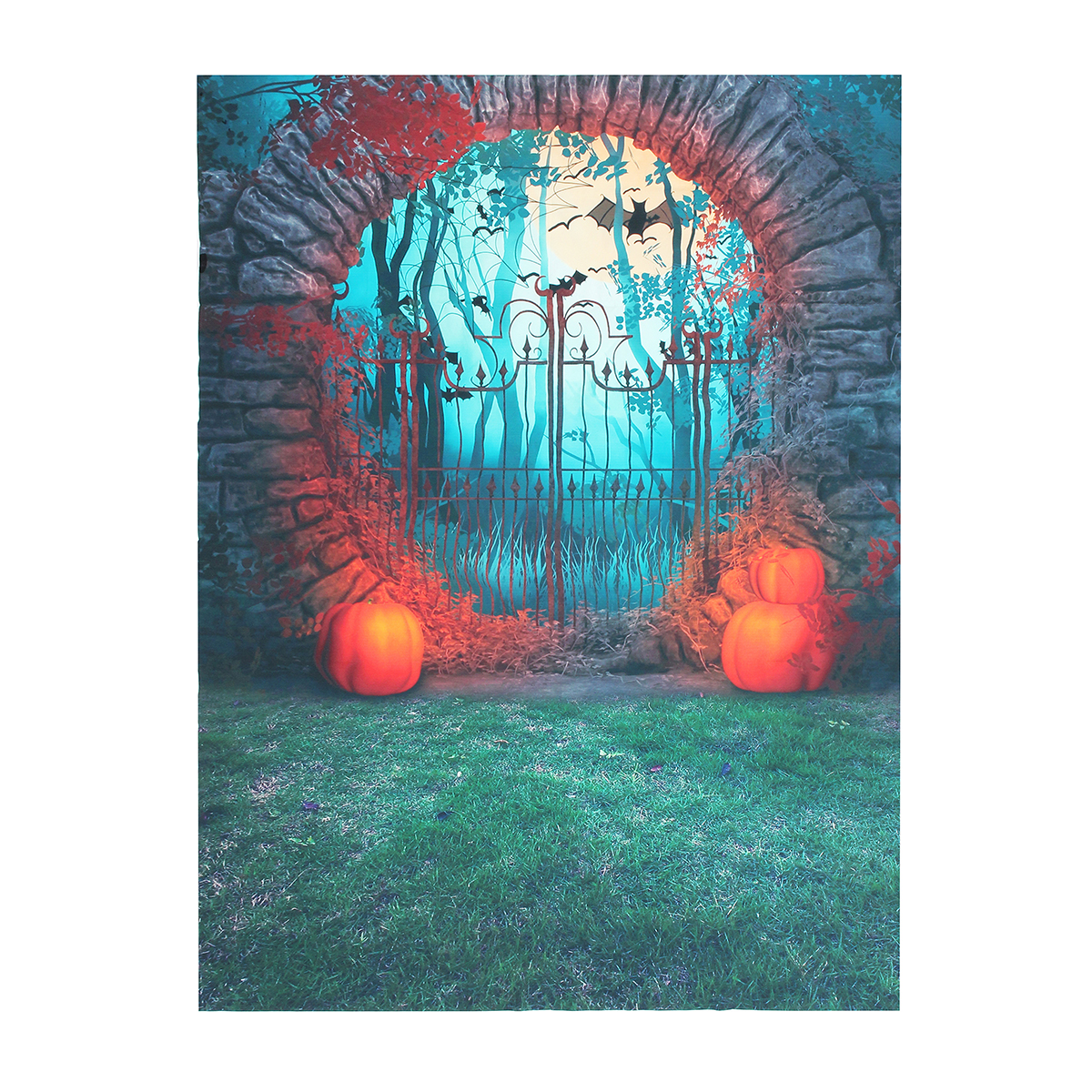 3x5FT-5x7FT-Vinyl-Halloween-Pumpkin-Bat-Photography-Backdrop-Background-Studio-Prop-1348230-3