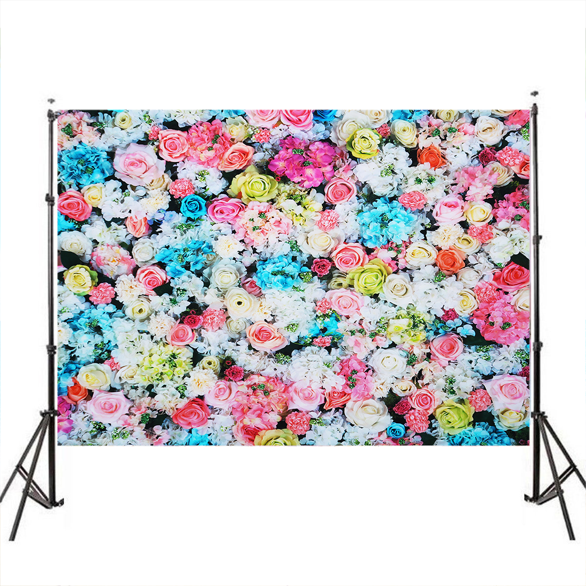 3x5FT-5x7FT-Vinyl-Pink-Blue-Rose-Wall-Photography-Backdrop-Background-Studio-Prop-1574720-1