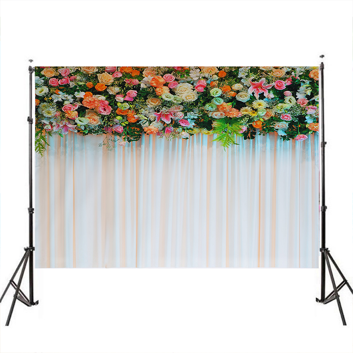 3x5FT-5x7FT-Vinyl-Pink-Orange-Rose-Lily-Flower-Photography-Backdrop-Background-Studio-Prop-1574728-1