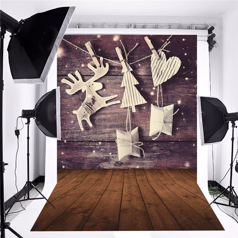 5-x-7-FT-Christmas-Theme-Christmas-Gift-Elk-Wood-Board-Photo-Vinyl-Background-1110421-2