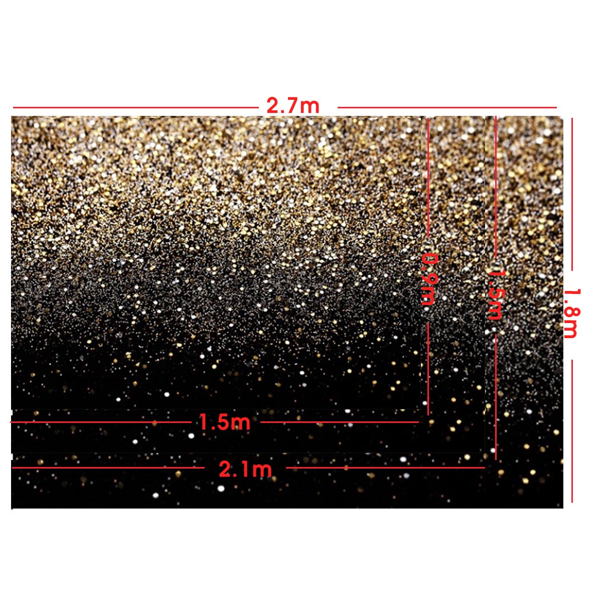 5x3FT-7x5FT-9x6FT-Gold-Bokeh-Spots-Photography-Backdrop-Background-Studio-Prop-1618190-4