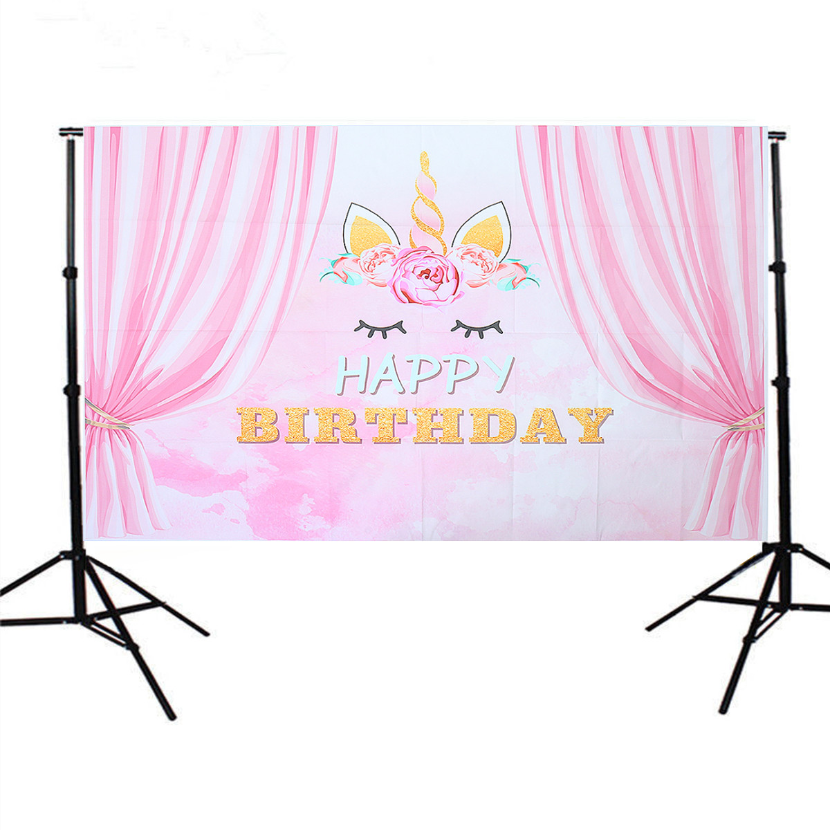 5x3FT-Pink-Curtain-Unicorn-Birthday-Theme-Photography-Backdrop-Studio-Prop-Background-1402326-1