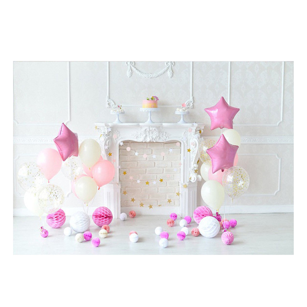 5x3ft-7x5ft-Pink-Balloon-Birthday-Theme-Photography-Backdrop-Studio-Prop-Background-1338627-1