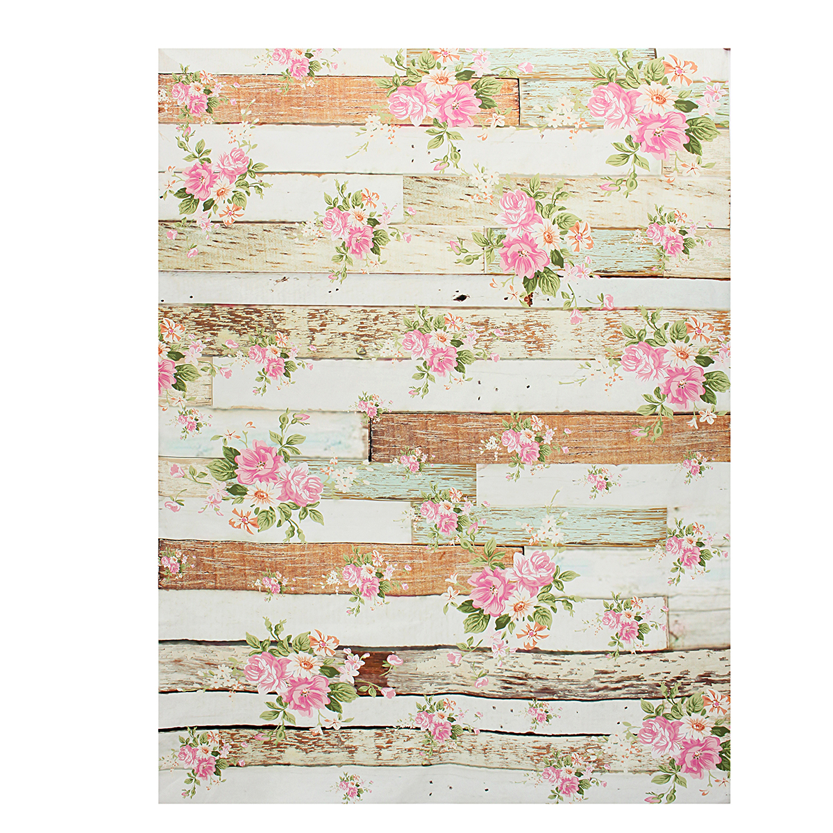 5x7FT-Vintage-Pink-Flowers-Wooden-Floor-Wall-Photo-Studio-Background-Backdrop-Cloth-1116099-4