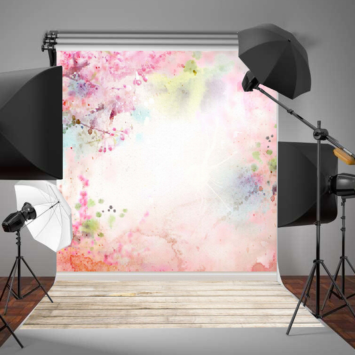 5x7FT-Watercolor-Pink-Flower-Floor-Photography-Backdrop-Photo-Background-Props-1128457-1