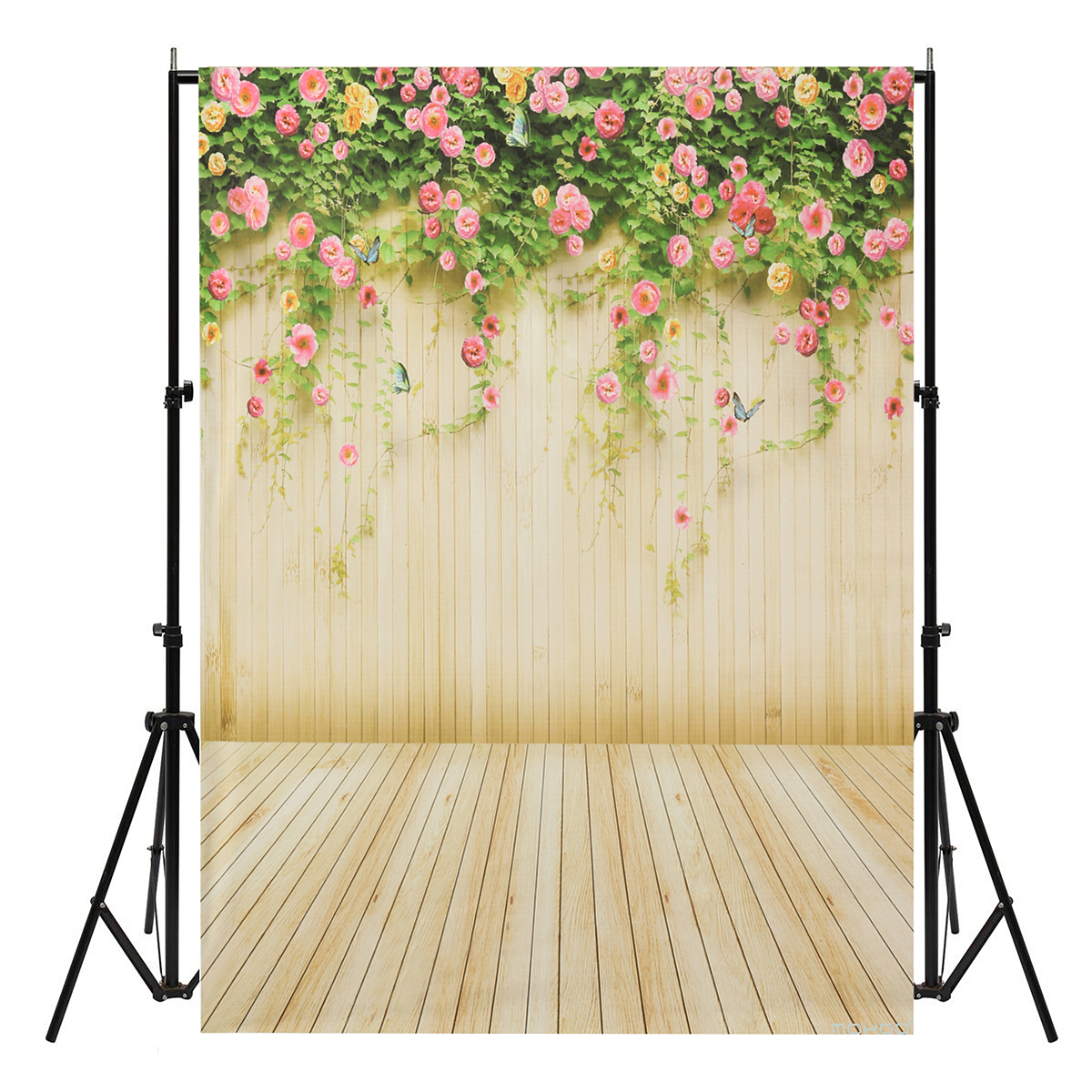 5x7ft-Flower-Wooden-Floor-Party-Background-Backdrop-Photography-Studio-Prop-1947676-4