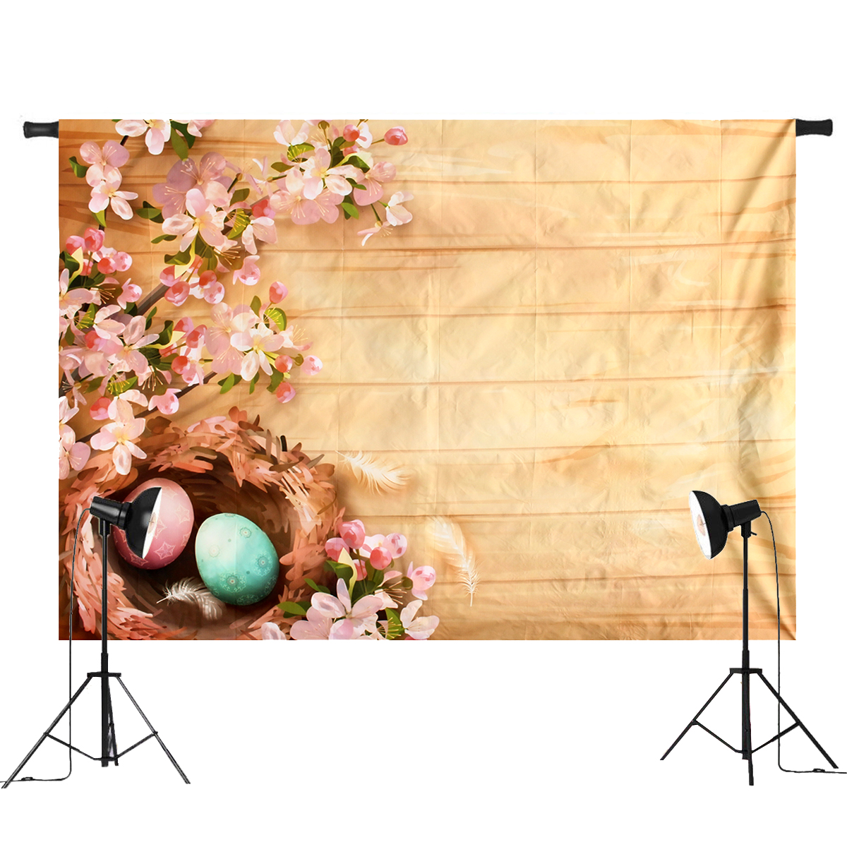 7x5FT-Blooms-Flower-Easter-Eggs-Photography-Backdrop-Studio-Prop-Background-1392188-1