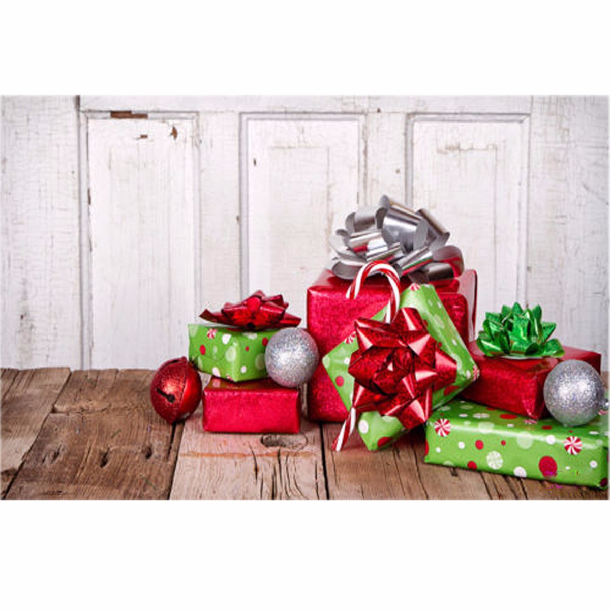 7x5FT-Photography-Background-Vinyl-Christmas-Gift-Wood-Studio-Backdrop-21x15m-1237949-2