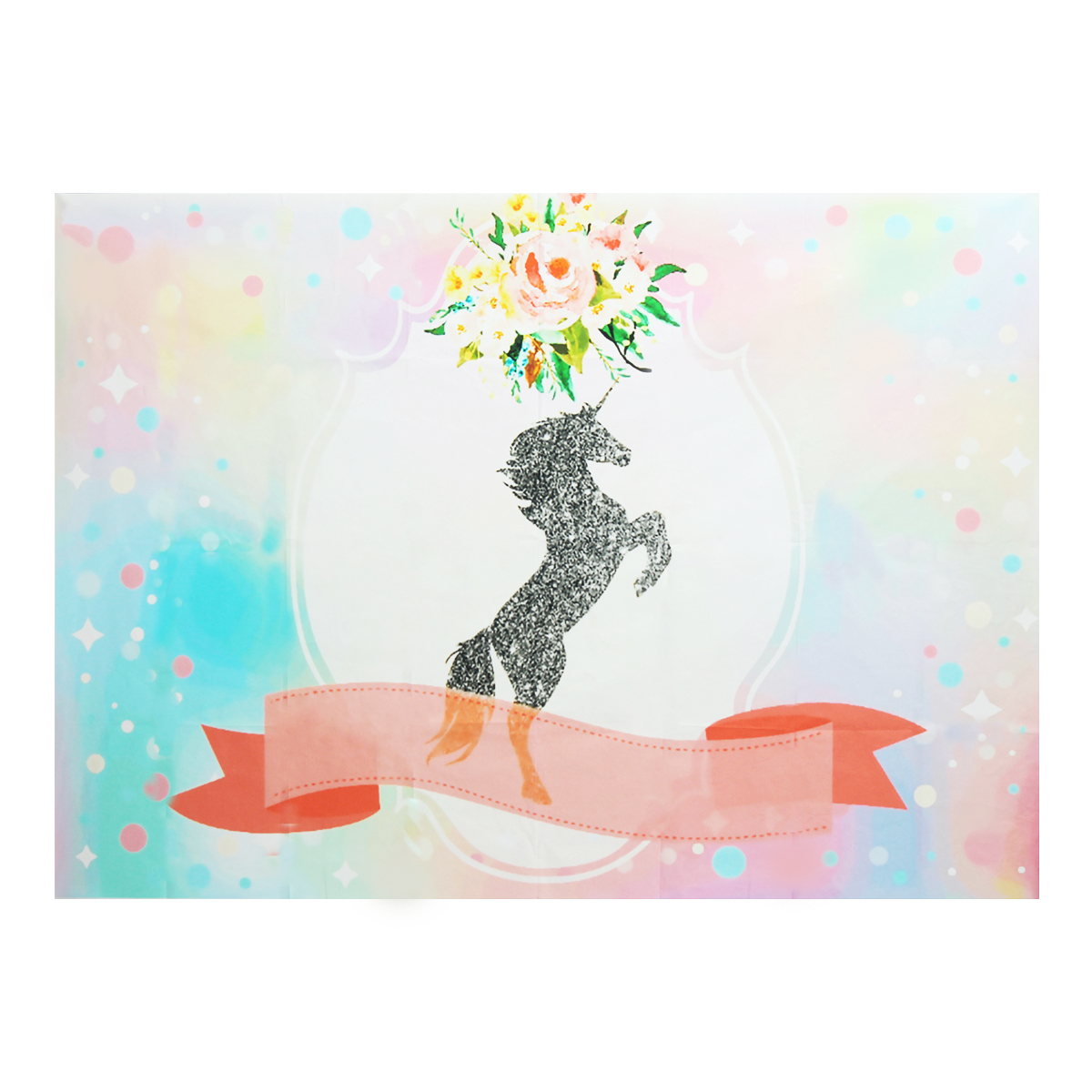 7x5ft-Silver-Unicorn-Pink-Flowers-Shower-Photography-Backdrop-Studio-Prop-Background-1291333-3