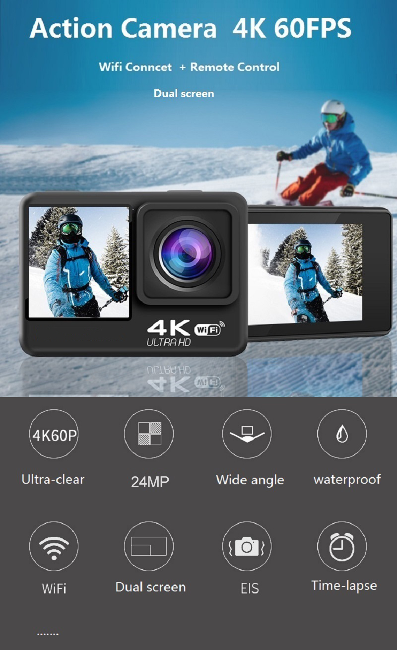 AUSEK-AT-S60ER-4K-60fps-24MP-4X-Digital-Zoom-Helmet-Action-Camera-20-Touch-Dual-Screen-EIS-WiFi-30M--1954807-1