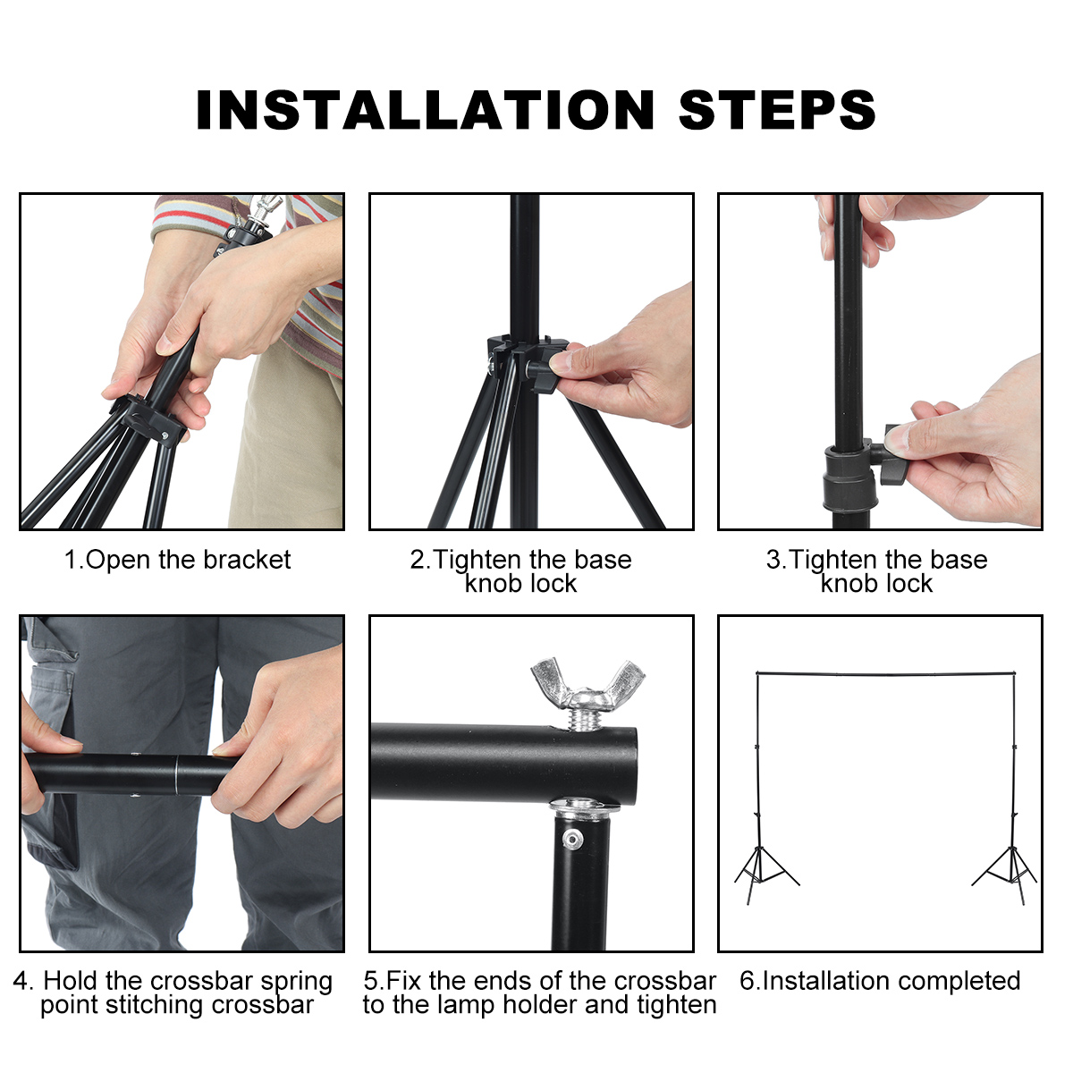 Aluminum-Background-Stand-Photography-Studio-Backdrop-Bracket-Support-System-Kit-1940747-9