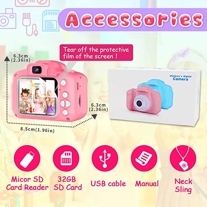Cartoon-Anti-fall-Mini-Children-Camera-20-inch-Screen-Support-Photo-Video-Game-Function-Birthday-Gif-1749819-6