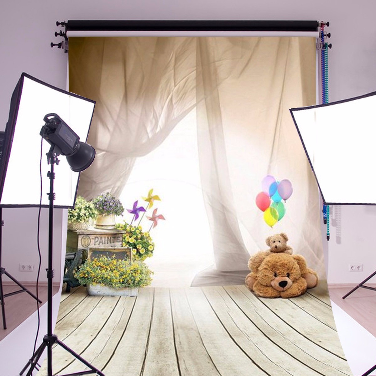 Clearance-Price3x5FT-Vinyl-Kids-Child-Photography-Backdrop-Ballon-Bear-Curtain-Photo-Background-1072113-2