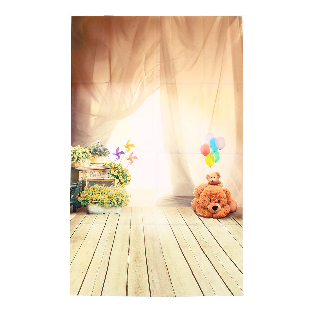 Clearance-Price3x5FT-Vinyl-Kids-Child-Photography-Backdrop-Ballon-Bear-Curtain-Photo-Background-1072113-8