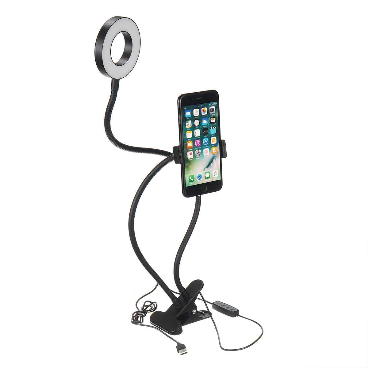 Clip-LED-Ring-Light-for-Selfie-Live-Broadcast-3000-5000K-Dimmable-Makeup-Fill-Light-for-Youtube-Face-1702483-8