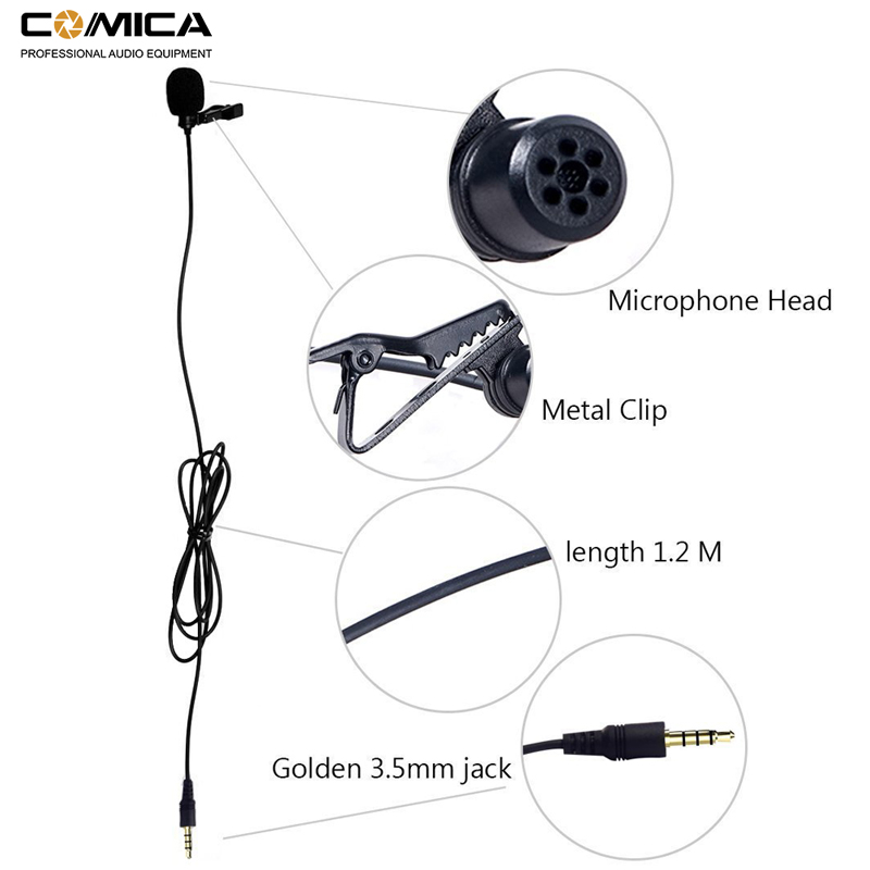 Comica-V01SP-25m-Lavalier-Lapel-Microphone-Clip-on-Omnidirectional-Condenser-Interview-Mic-for-iPhon-1809388-3
