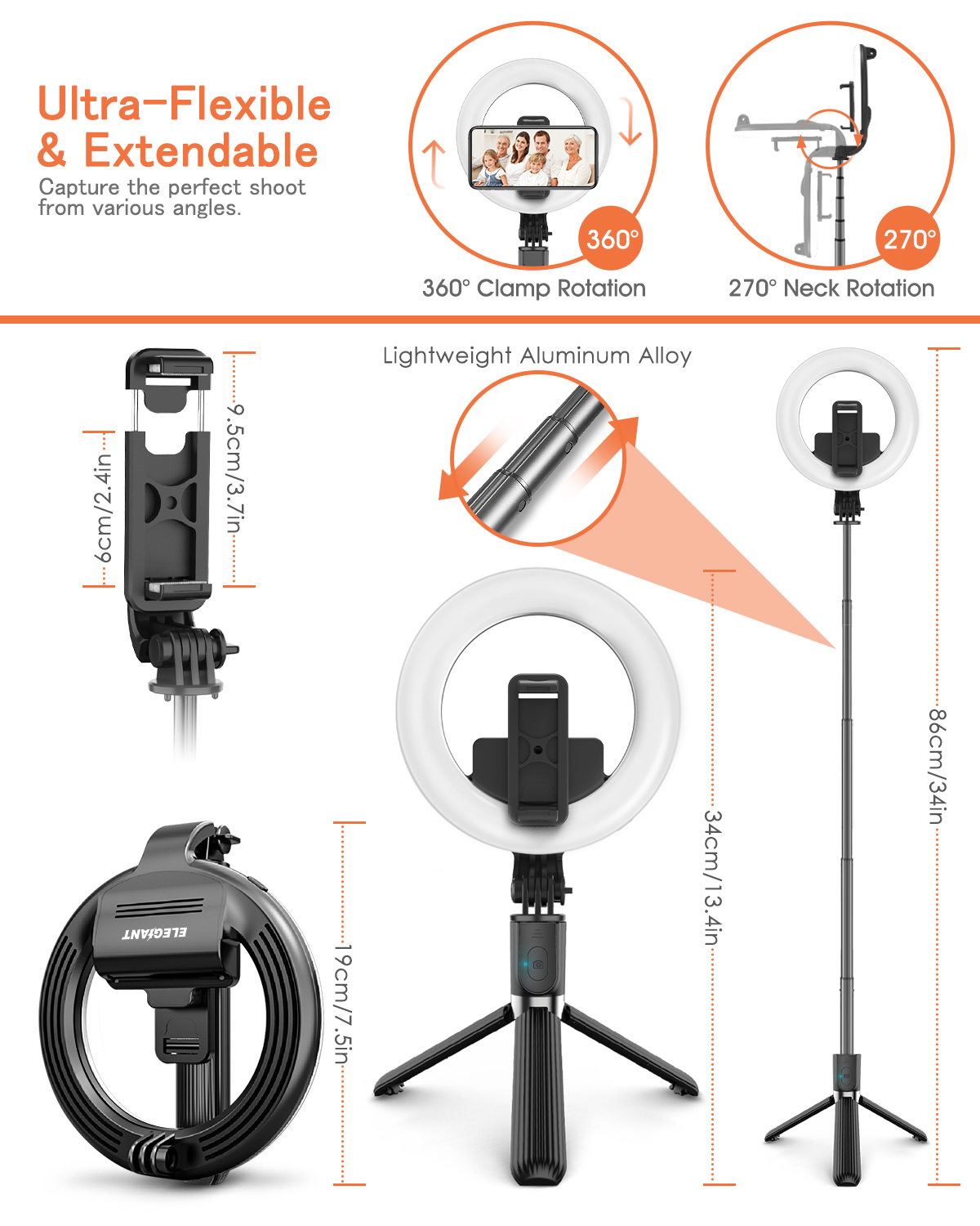 ELEGIANT-EG-09-LED-Ring-Light-Bluetooth-Selfie-Stick-Tripod-with-Remote-Control-Beauty-Fill-Lamp-for-1748938-3