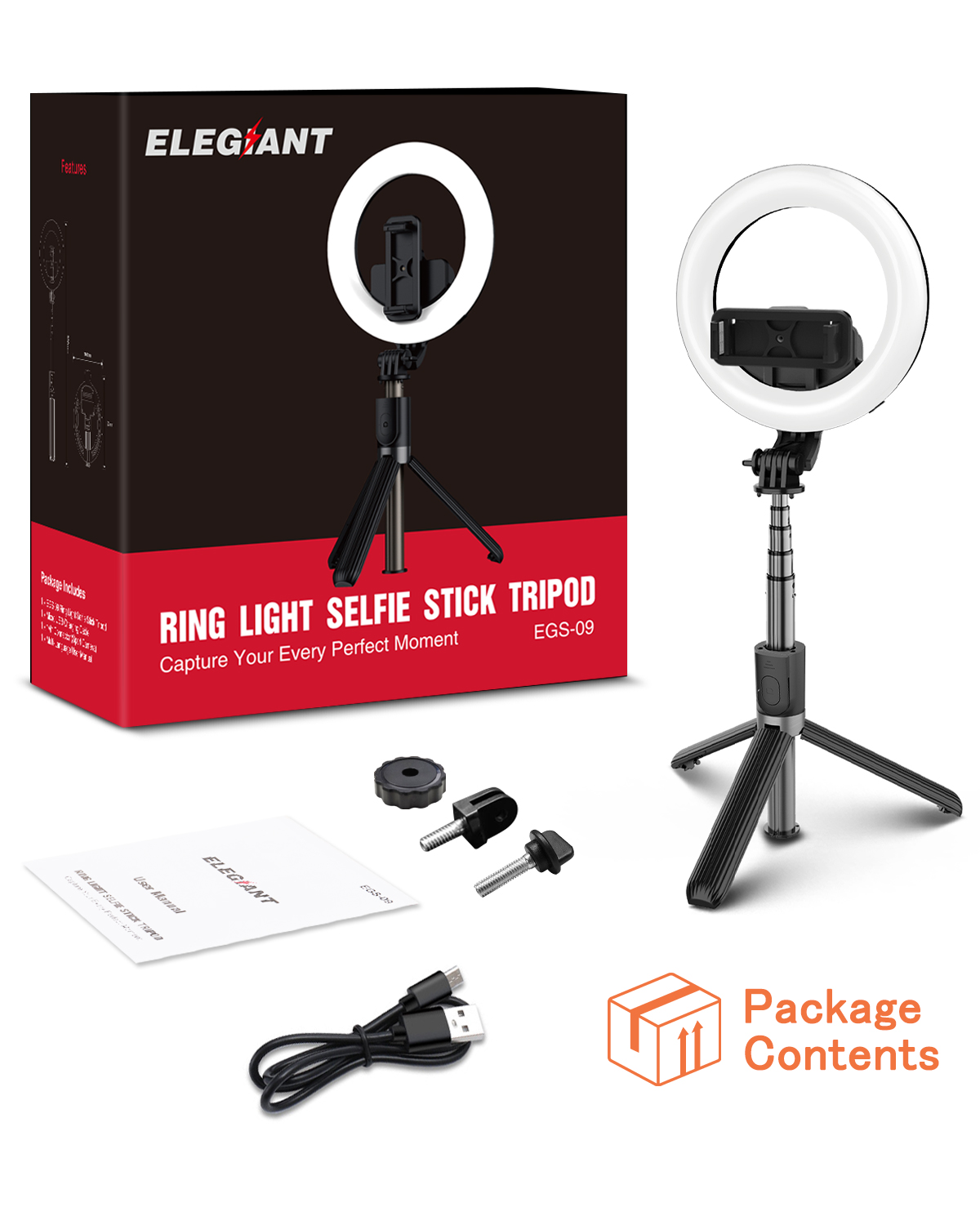 ELEGIANT-EG-09-LED-Ring-Light-Bluetooth-Selfie-Stick-Tripod-with-Remote-Control-Beauty-Fill-Lamp-for-1748938-7