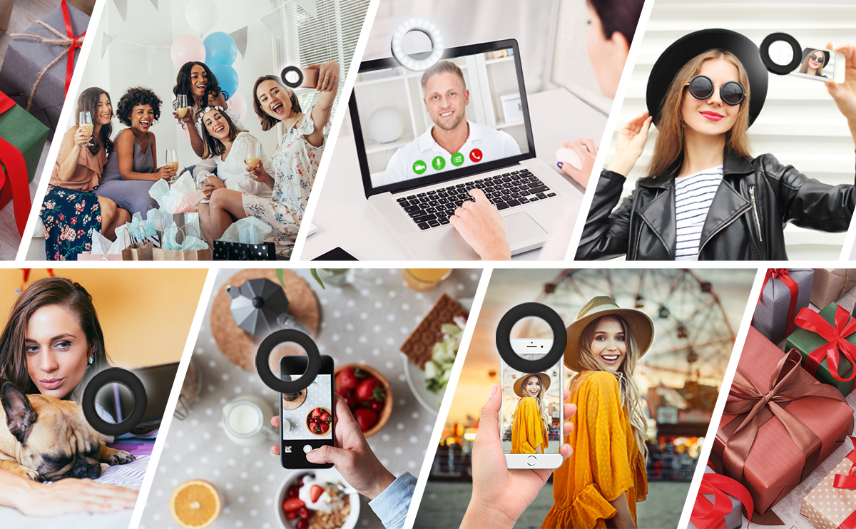 ELEGIANT-EGL-04-Rechargeable-4-Lighting-Modes-Brightness-Adjustable-Mini-Selfie-Ring-Light-for-Mobil-1887282-4