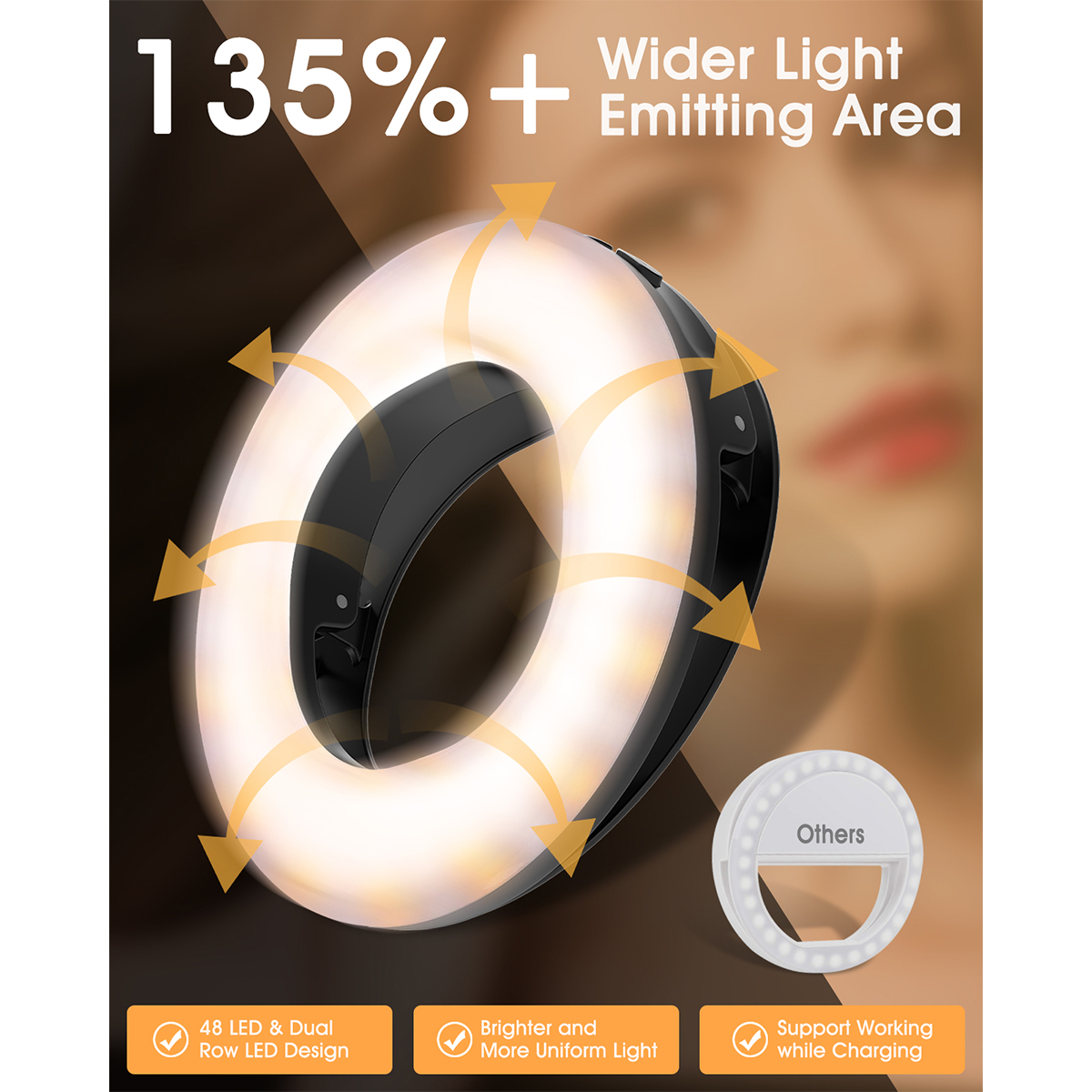 ELEGIANT-EGL-04-Rechargeable-4-Lighting-Modes-Brightness-Adjustable-Mini-Selfie-Ring-Light-for-Mobil-1887282-8