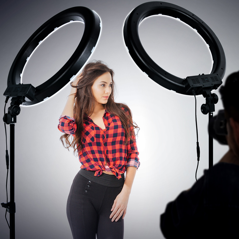 FOSOTO-RL-18-18-Inch-Ring-Light-55W-5500K-LED-Photography-Lamp-with-Lighting-Tripod-Stand-Phone-Clip-1941554-11