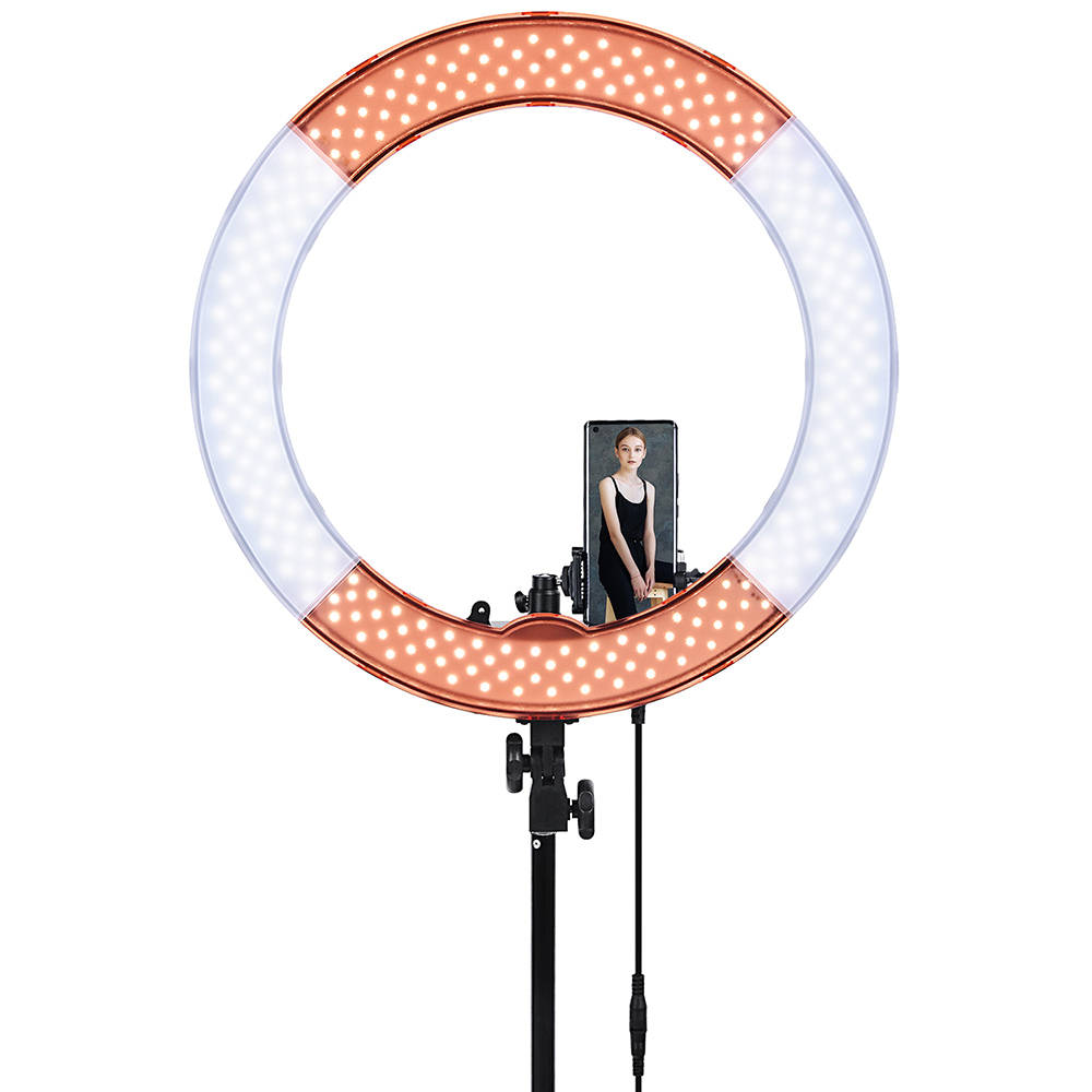 FOSOTO-RL-18-18-Inch-Ring-Light-55W-5500K-LED-Photography-Lamp-with-Lighting-Tripod-Stand-Phone-Clip-1941554-12