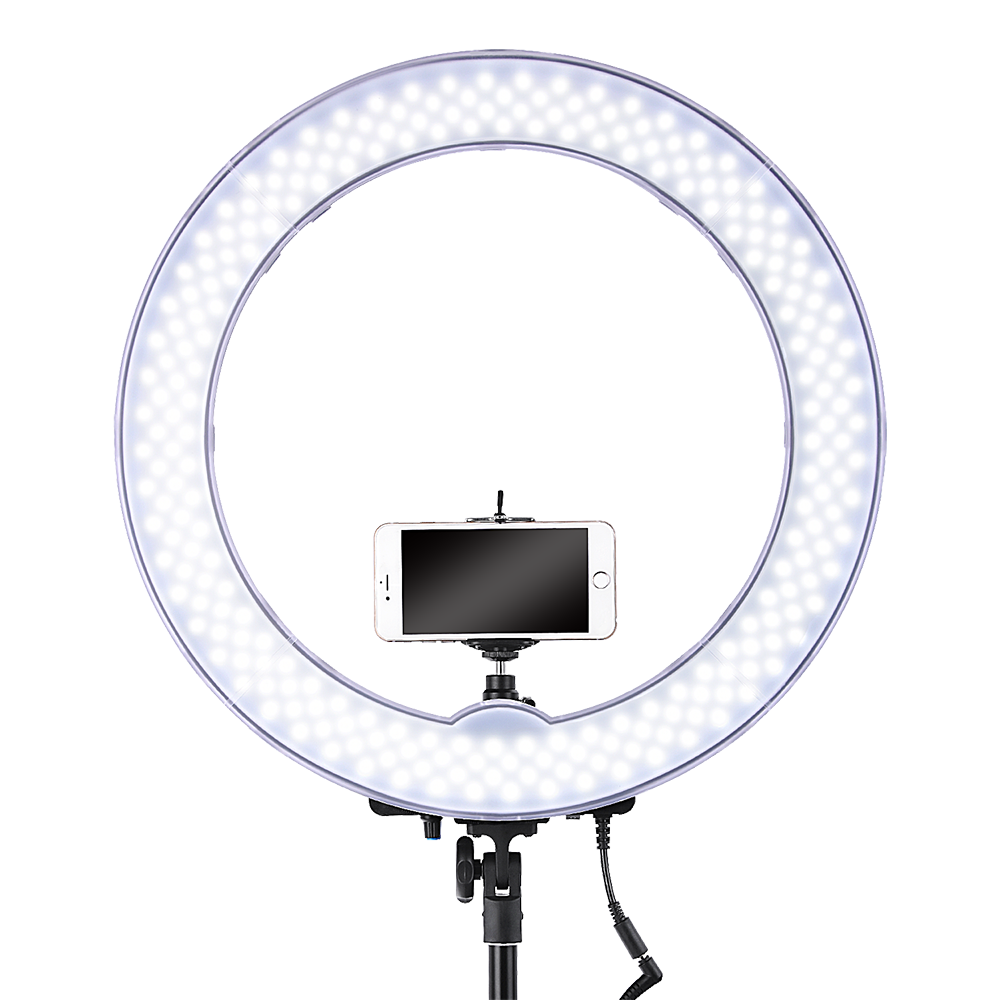 FOSOTO-RL-18-18-Inch-Ring-Light-55W-5500K-LED-Photography-Lamp-with-Lighting-Tripod-Stand-Phone-Clip-1941554-13