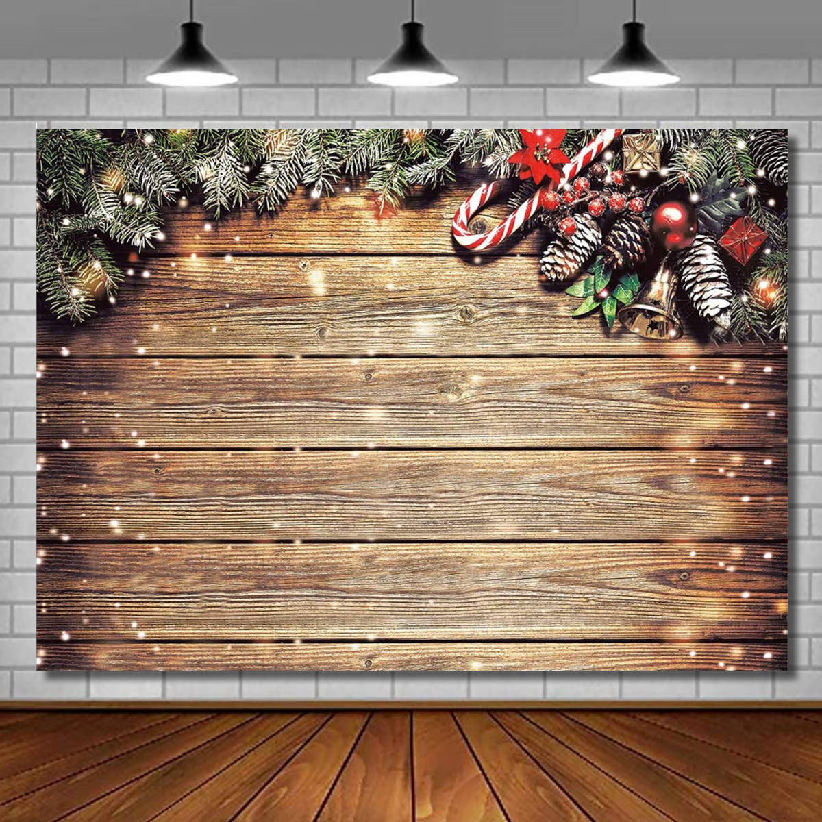 Horizontal-Vertical-Christmas-Photography-Backdrop-Snowflake-Glitter-Wood-Wall-Photo-Background-Stud-1764430-4