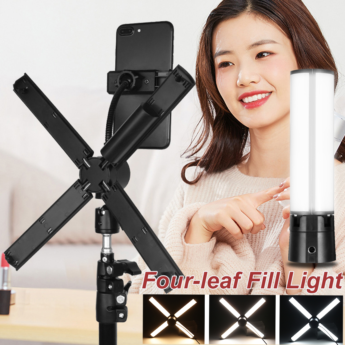 LED-Foldable-Fill-Light-Photography-Lighting-Selfie-Handheld-LED-Four-leaf-Lamp-with-3-Lighting-Mode-1944164-1