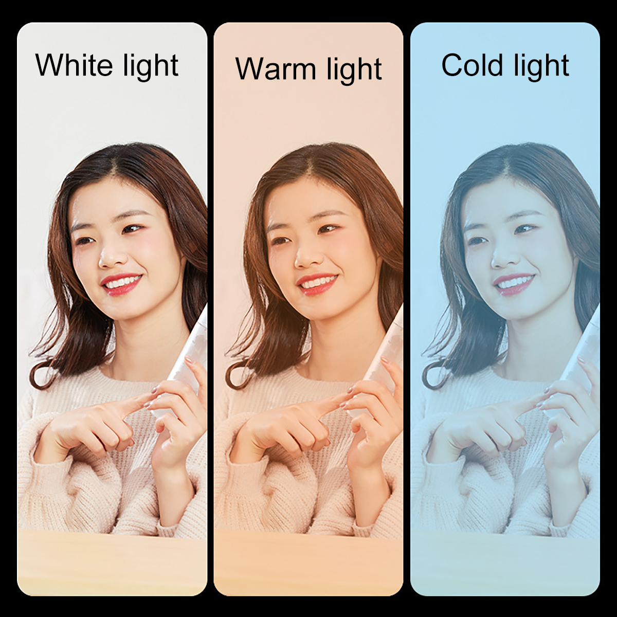 LED-Foldable-Fill-Light-Photography-Lighting-Selfie-Handheld-LED-Four-leaf-Lamp-with-3-Lighting-Mode-1944164-3