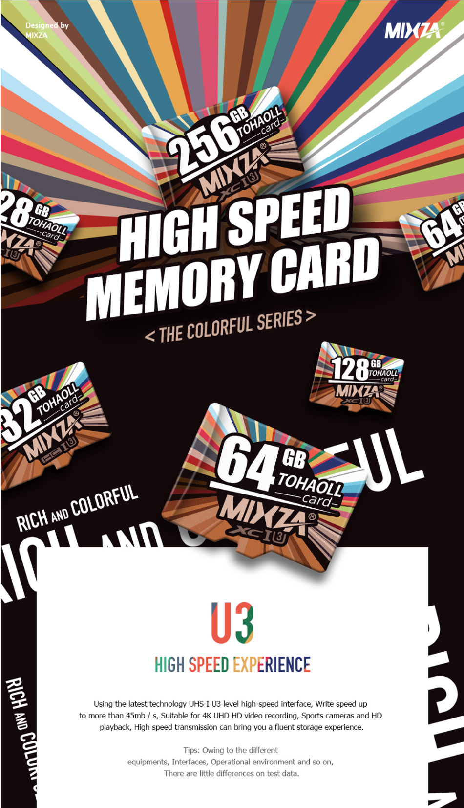 MIXZA-Fashion-Edition-U3-Class-10-128GB-TF-Micro-Memory-Card-for-DSLR-Digital-Camera-MP3-HIFI-Player-1513081-1