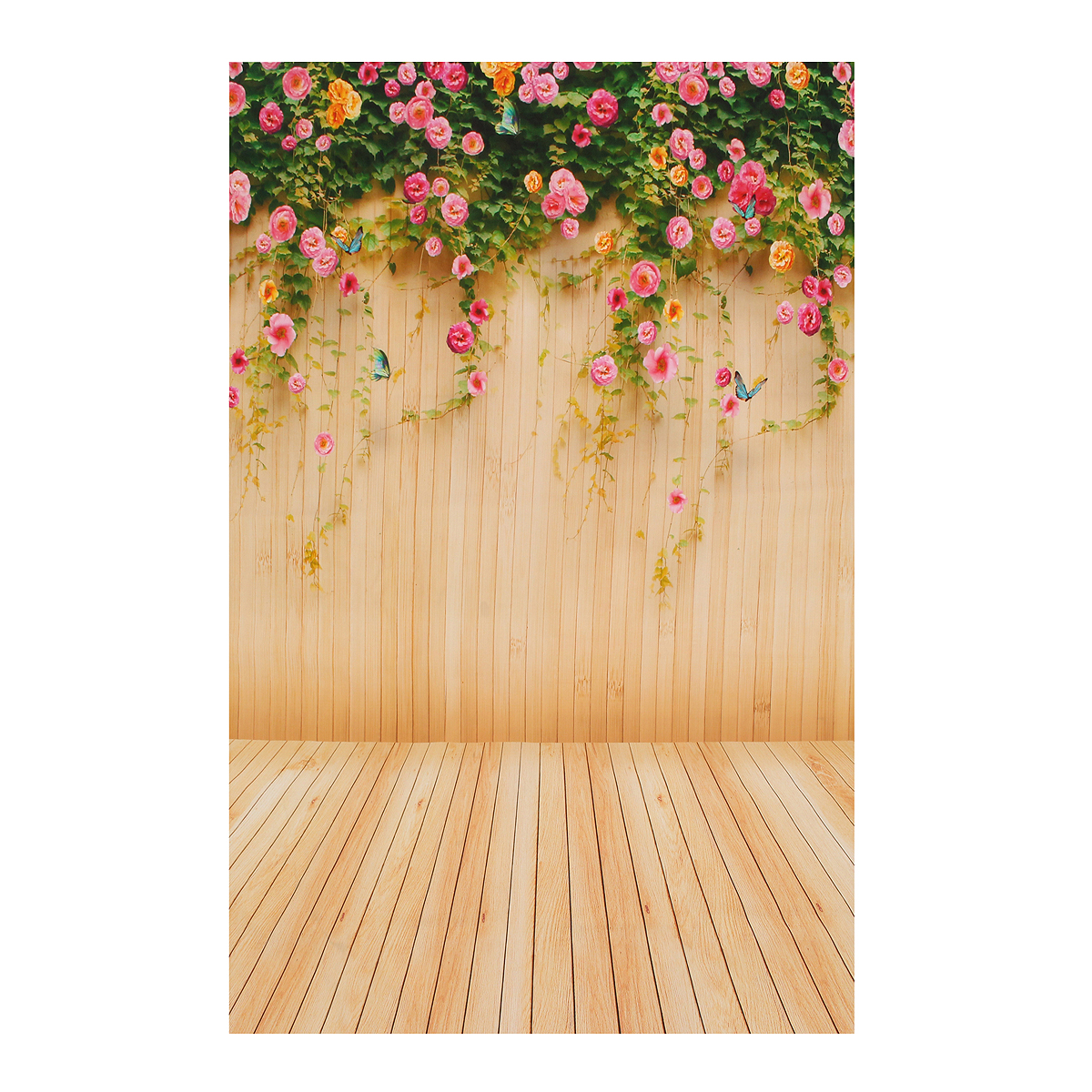 Mohoo-15x21m-Flowers-Wooden-Board-Studio-Props-Photography-Backdrop-Background-Silk-Material-1958137-1