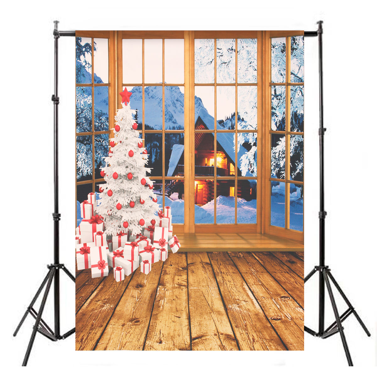 Mohoo-5x7ft-15x21m-Christmas-Backdrop-Photo-Window-Backdrop-with-Wooden-Floor-Christmas-Tree-Snow-Co-1958159-6