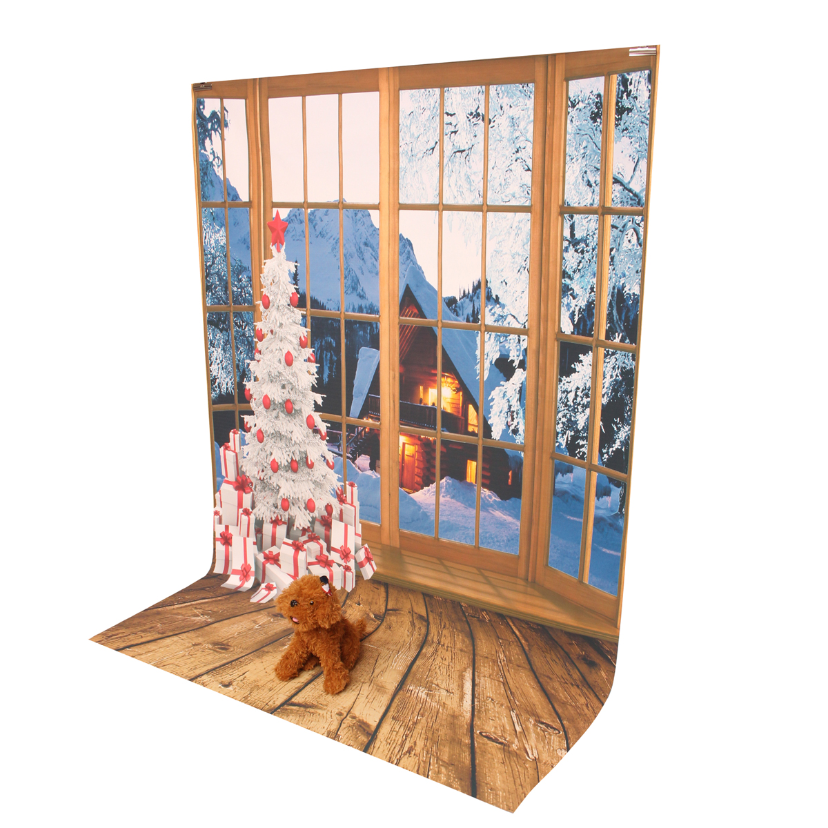 Mohoo-5x7ft-15x21m-Christmas-Backdrop-Photo-Window-Backdrop-with-Wooden-Floor-Christmas-Tree-Snow-Co-1958159-8