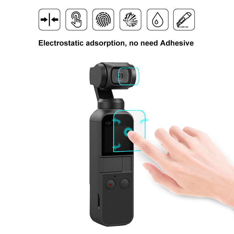 PULUZ-PU376-Screen-Lens-Protector-Protective-Tempered-Glass-Film-for-DJI-OSMO-Pocket-Gimbal-Camera-1481702-1