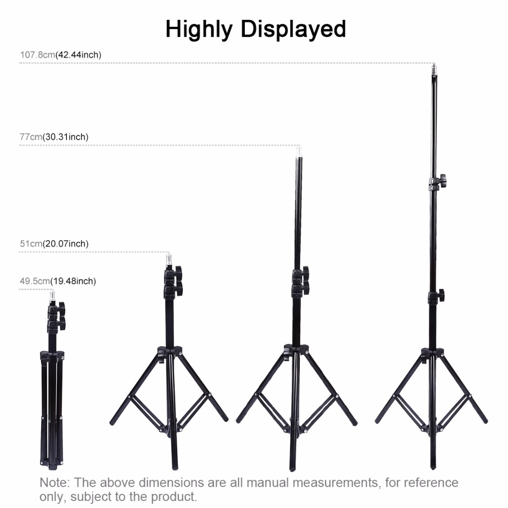 PULUZ-PU419-11M-Foldable-Tripod-Light-Stand-Holder-for-Video-Ring-Light-Flash-Backdrop-Photography-B-1596736-2