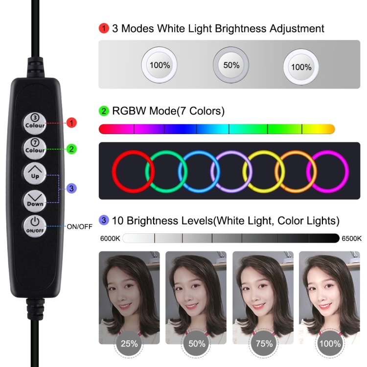 PULUZ-PU431B-47-inch-12cm-10-Modes-8-Colors-RGBW-Dimmable-LED-Ring-for-Live-Broadcast-Vlogging-Photo-1683622-3