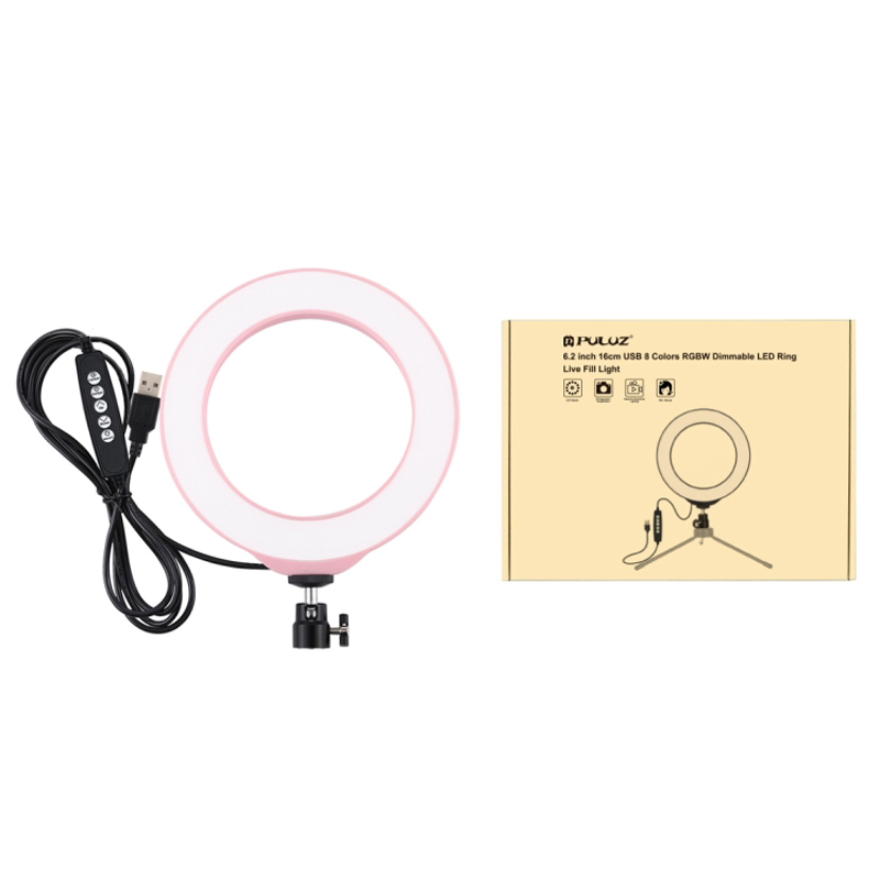 PULUZ-PU432F-62-inch-16cm-RGBW-Dimmable-LED-Ring-Light-10-Modes-8-Colors-USB-for-Youtube-Live-Broadc-1683474-8