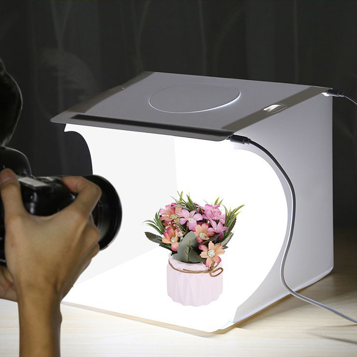 PULUZ-Photo-Studio-Photography-Lighting-Tent-Light-Room-Cube-Mini-Box--6pcs-Backdrops-1782461-13