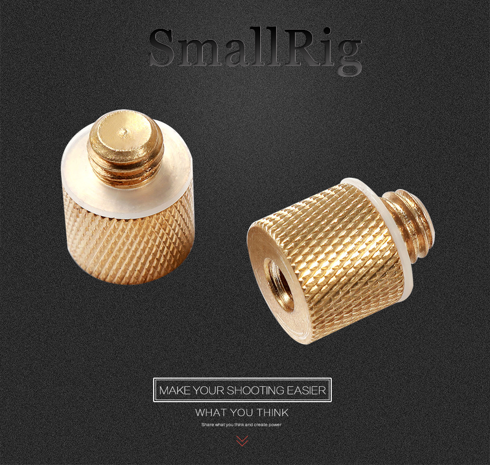 SmallRig-1069-14-Inch-Female-to-38-Inch-Male-Tripod-Thread-Brass-Screw-Adapter-2pc-per-pack-1767795-2